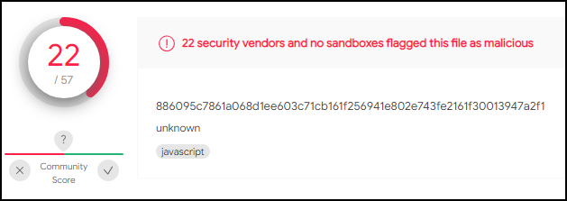 VirusTotal Analysis of hash 6685c433705f558c5535789234db0e5a